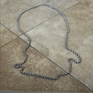 56 inch Monet silver colored chain